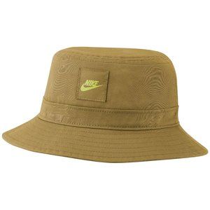 NIKE Sportswear Bucket Hat Cap CK5324-382 Khaki Size Small / Medium - Unisex